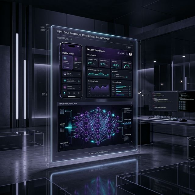 Premium AI & Mobile Architecture Visualization